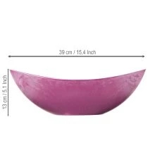položky Plastová miska, ružová, 39 cm x 13 cm, V 13 cm