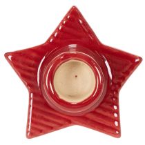 položky Svietnik v tvare hviezdy na kužeľovité sviečky, adventný a vianočný, 8 cm, 2 kusy
