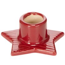 položky Svietnik v tvare hviezdy na kužeľovité sviečky, adventný a vianočný, 8 cm, 2 kusy