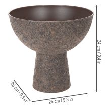 položky Okrúhly kvetináč na stojane, moderný kvetináč, 25 cm