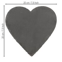 položky Dekoratívny bridlicový tanier srdce bridlicové srdce 20cm 1 ks