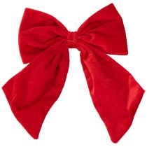 položky Červená ozdobná mašľa ako vianočná dekorácia, 28 cm, 3 kusy