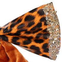 Článok Dekoratívna mašľa s leopardím vzorom s potlačou zvieratiek 20 cm 3 ks
