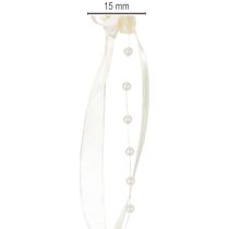položky Stuha Valentino krémová 15mm 5m
