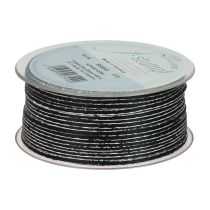 položky Stuha darčeková stuha šnúrka čierna strieborná 3mm 100m