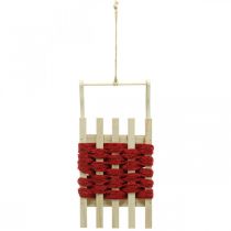 položky Ozdobné sane drevené vianočné sane D42×Š17×V12cm