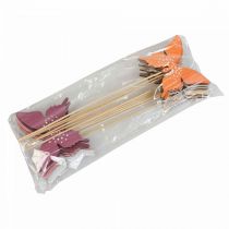 položky Motýľ drevený kvietok farebný 9cm/29cm 12ks