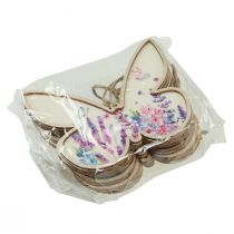 položky Motýľ Drevená dekorácia Vešiak obliečky 11,5x9,5cm 6 ks