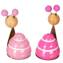 položky Figúrka slimáka so zábavným dizajnom, pôvabná jarná dekorácia, 9 cm, 4 diely