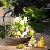 položky Keramický dekoratívny slimák s LED osvetlením. Zábavná dekorácia na stôl do domácnosti a na balkón. 12 cm, 2 kusy.