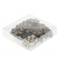 položky Vločka zlatá vianočná dekorácia Ø4cm 48 ks