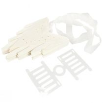 položky Vianočná papierová snehová vločka s hviezdičkou, bielym Ø50cm