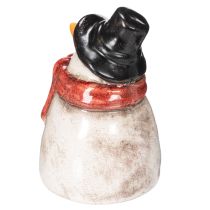 položky Figúrka snehuliaka s červenou šatkou, vianočná dekorácia, 10 cm