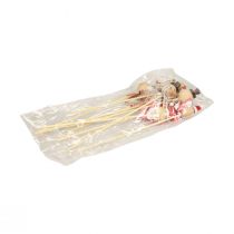 položky Snehuliak ozdobná zátka kvetinová zátka prírodné drevo 5cm 9ks