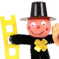 položky Dekorácia v tvare kvetu kominára, silvestrovský talizman pre šťastie, 17 cm, 24 kusov