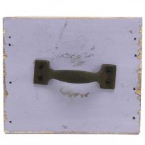 položky Zásuvka Shabby Chic Deco Wood Purple Spring Deco 12,5×12,5×10cm