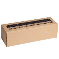 položky Čierne vianočné gule stromčekové gule sklenené Ø4cm 24 ks