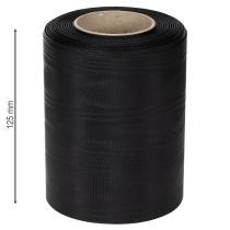 položky Čierna stuha na veniec 125 mm 25 m - Elegantná smútočná stuha na kvetinárstvo a dekorácie, acetátová stuha