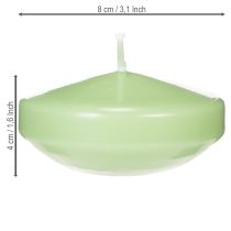 položky Plávajúca sviečka, dekoratívna na slávnostné príležitosti a atmosférické chvíle, 8 cm, 8 kusov