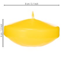 položky Plávajúca sviečka, plávajúci dekoratívny prvok, všestranné využitie v domácnosti a záhrade, 8 cm, 8 kusov