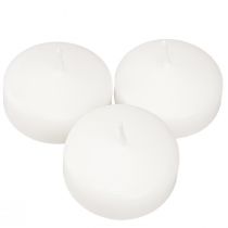 položky Plávajúce sviečky biele 4,5cm 28 ks