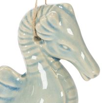 položky Závesná dekorácia s morským koníkom do obývačky a kúpeľne, námornícky letný nádych, 15 cm, 2 kusy