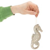 položky Závesná dekorácia s morským koníkom do obývačky a kúpeľne, námornícky letný nádych, 15 cm, 2 kusy