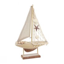 položky Dekorácia plachetnice plachetnica drevo hnedá 17,5×4×27,5cm