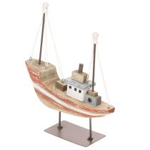 položky Dekoratívny drevený model lode na parapet 20 cm