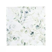 položky Obrúsky eukalyptová dekoračná dekorácia na stôl biela 25x25cm 20ks