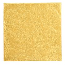položky Obrúsky vianočný zlatý embosovaný vzor 33x33cm 15ks
