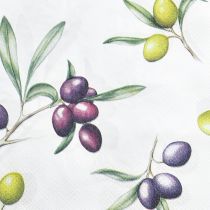 položky Obrúsky s olivami letná dekorácia na stôl 33x33cm 20ks