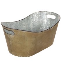 Článok Sada kvetináčov a vaní, medená/biela, D 32,5 cm/36,5 cm/41,5 cm