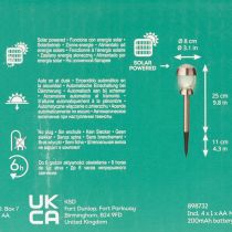 položky Solárne záhradné lampy s hrotom 36 cm – set 4 ks