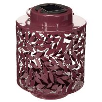 položky Lampáš s motívom listov, napájaný solárnou energiou, pre atmosférické vonkajšie osvetlenie, 25 cm