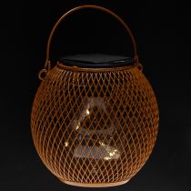 položky Solárny LED lampáš pre atmosférické záhradné osvetlenie v atraktívnom kovovom dizajne, 12 cm
