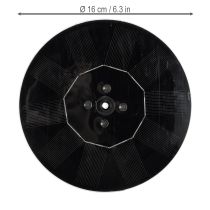 položky Solárne čerpadlo do záhradných jazierok, plávajúca dekoratívna vodná atrakcia s LED diódou, 16 cm