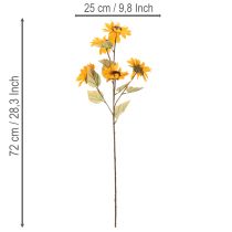 Článok Umelý kvet slnečnice, realistická dekorácia, 72 cm, 2 kusy