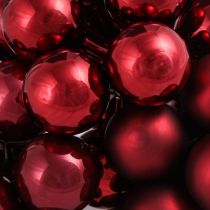 položky Zrkadlové bobule drôtené sklenené gule Bordeaux mix Ø20mm 140 ks