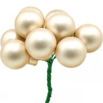 položky Mini vianočné gule na drôte Ø20mm sklenené ružové 140p