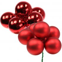 položky Zrkadlové bobule červená mix Ø40mm 32p