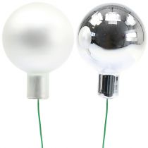 položky Zrkadlové bobule strieborný mix Ø40mm 32 ks