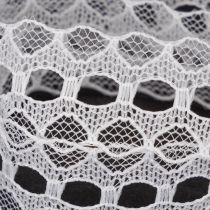 Článok Dekoračná stuha s čipkou, bavlnená, jemný okraj, na rolke, šírka 25 mm, dĺžka 10 m