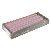 položky Kužeľové sviečky Wenzel sviečky lila 250/23mm 12 ks