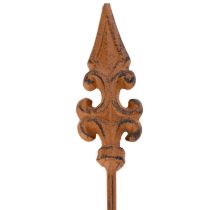 položky Záhradný kolík rustikálna dekorácia ľalia kopija v antickom dizajne na vonkajšie použitie 60 cm 2 ks