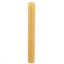 Článok Kužeľové sviečky plnofarebné medové 34x300mm 4 ks