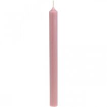 položky Rustikálne sviečky jednofarebné ružové 350/28mm 4ks