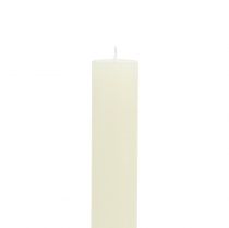 položky Kužeľové sviečky stálofarebné krémové 34mm x 300mm 4ks