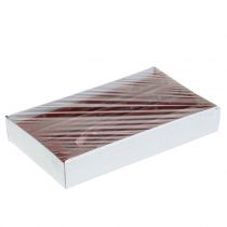 Článok Kužeľové sviečky jednofarebné tmavočervené 34mm x 240mm 4 ks