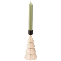 položky Drevený svietnik na sviečky, vianočná dekorácia, prírodná V16cm, 2 ks